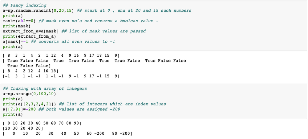 Python Numpy Arrays
