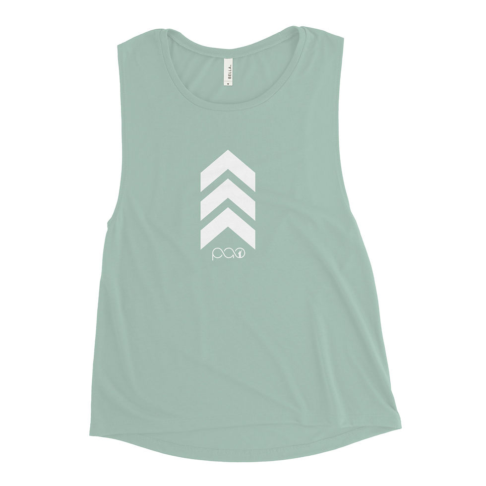 Thumbnail: ELEVATE 1-COLOR CHEVRON LADIES MUSCLE TANK