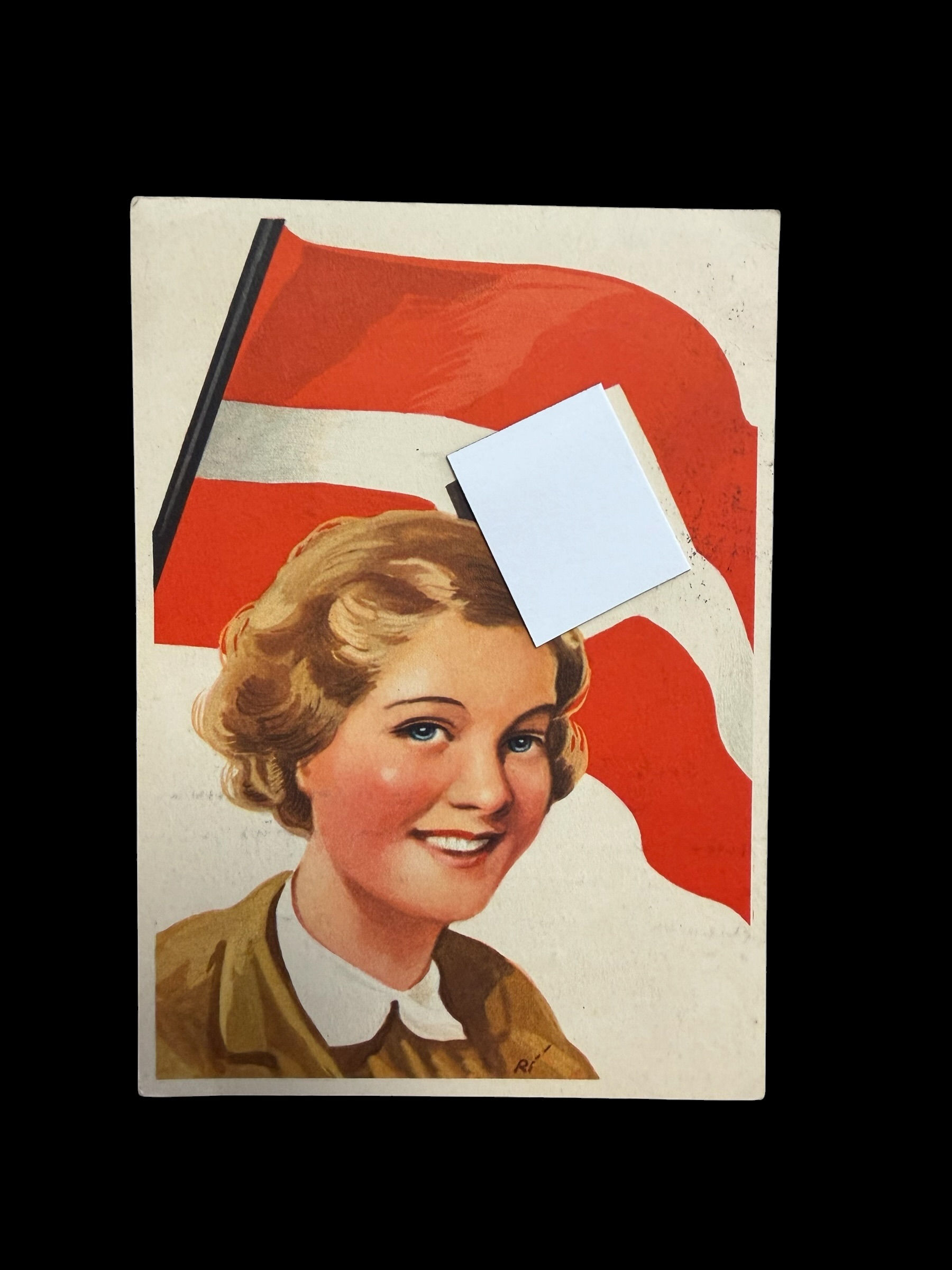 Propaganda Postkarte-BDM Mädel-Jungvolk