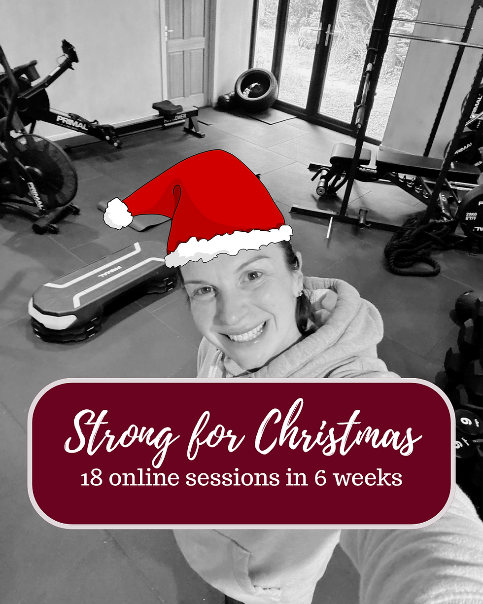 online personal training for women - strong into Christmas