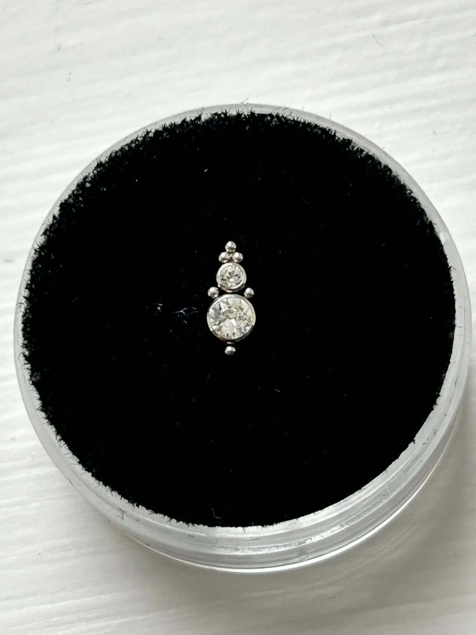 Titanium Double Jewel Asia Bezel Set Attachment