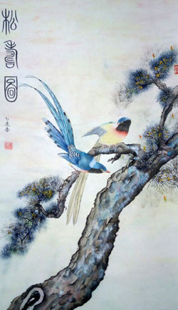 譚杏賢 展09 - 松壽圖