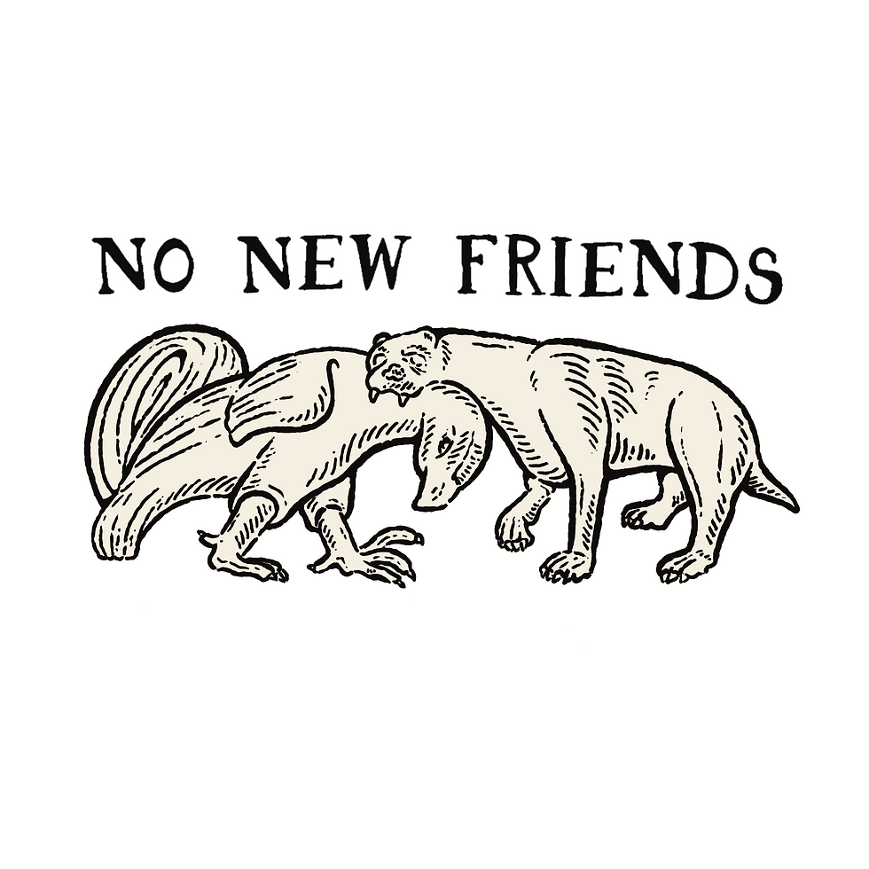 Thumbnail: No New Friends violet violence shorts