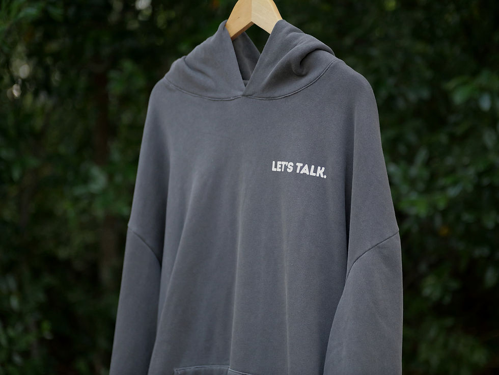 Thumbnail: Classic Let's Talk Hoodie - Pigment Black