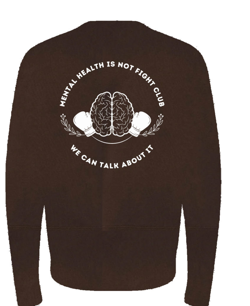 Classic Let's Talk Crewneck in the color Brown