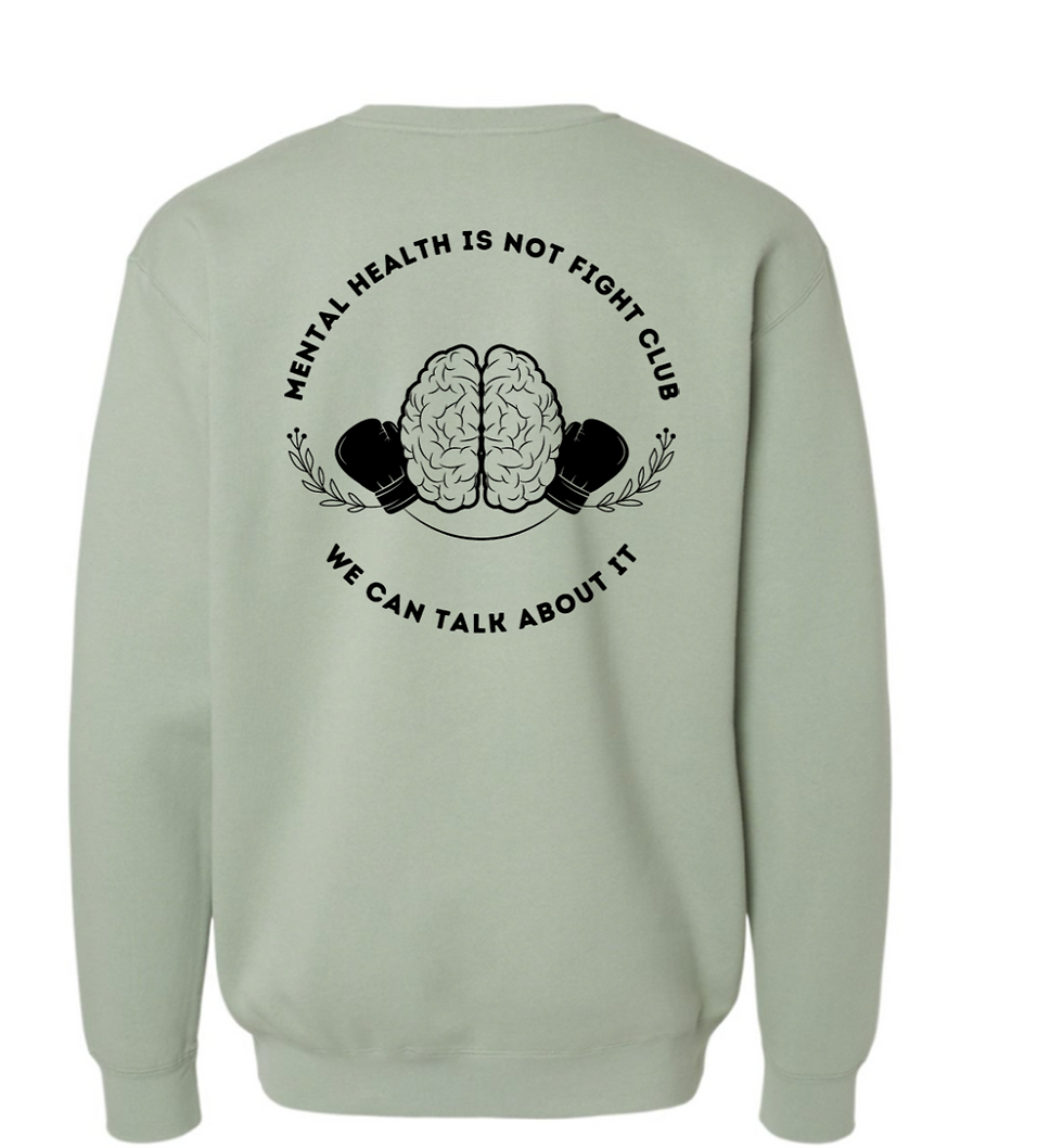 Classic Let's Talk Crewneck in the color Sage