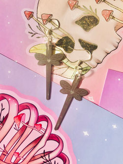 Winged Sword Earrings