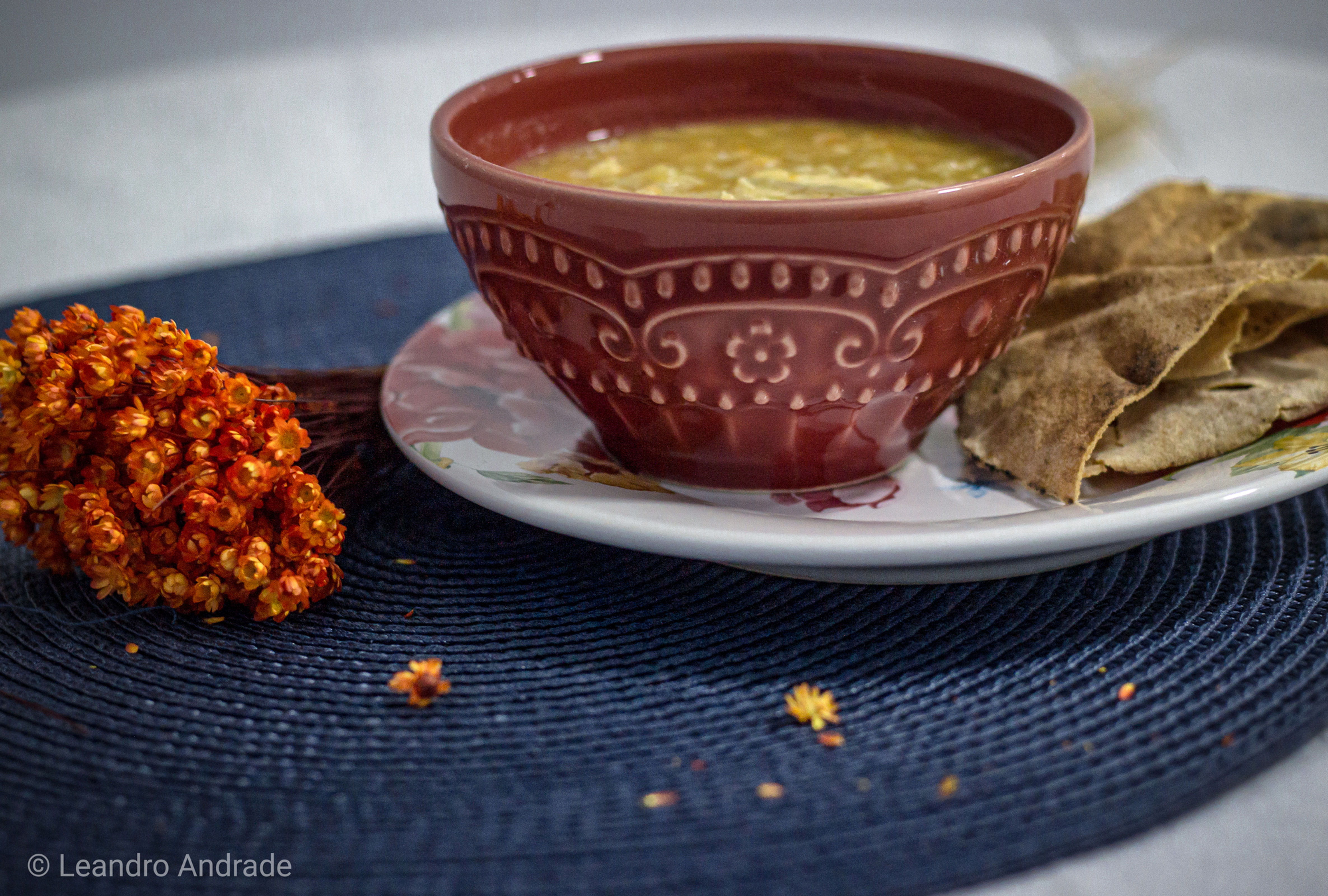 Sopa proteica: Legumes com frango