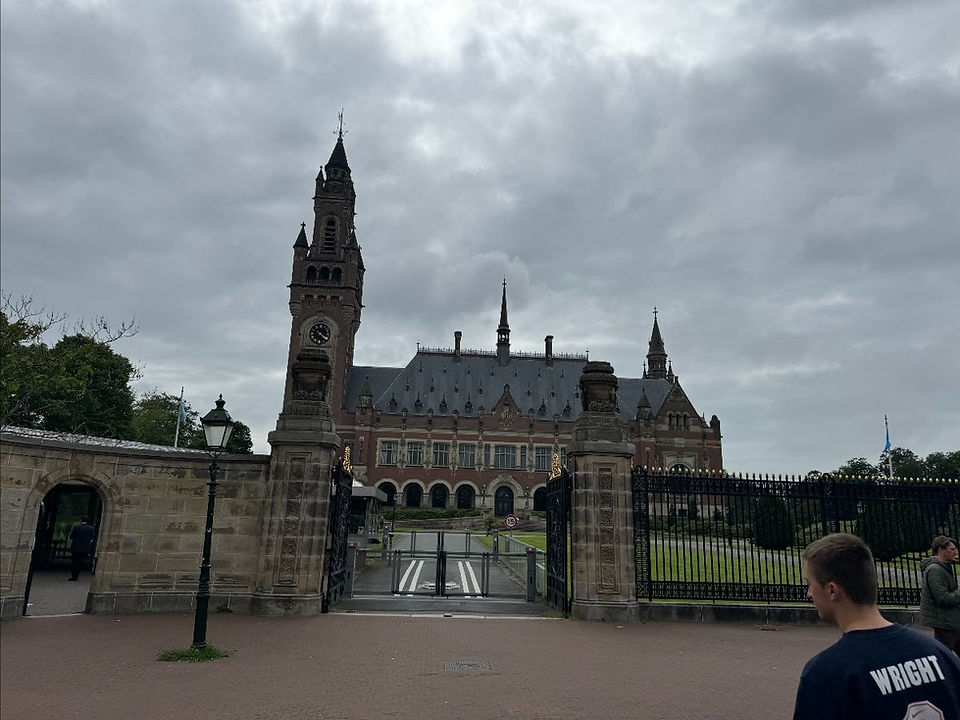 The Peace Palace at The Hague. We couldn't tour inside but was worth the visit on the grounds.