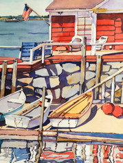 Wharf Colors and Reflections