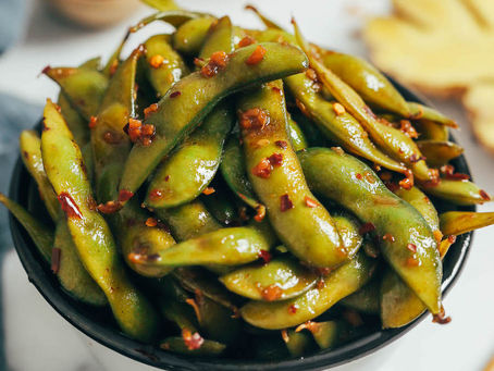 Spicy Garlic Edamame