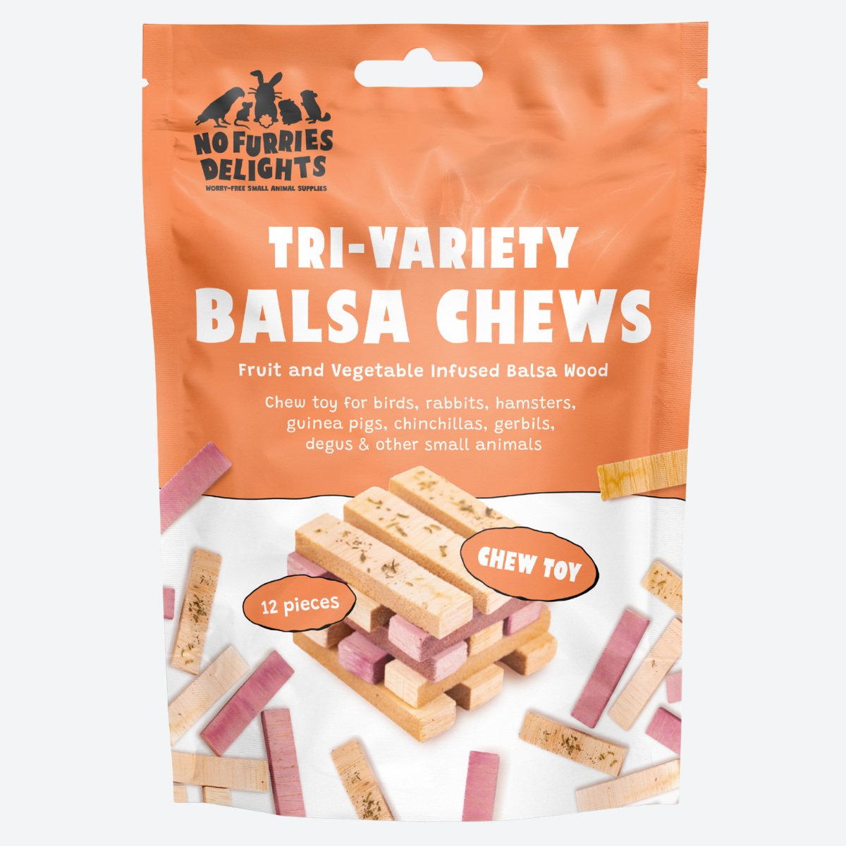 Tri-Flavoured Balsa Blocks [12pcs]