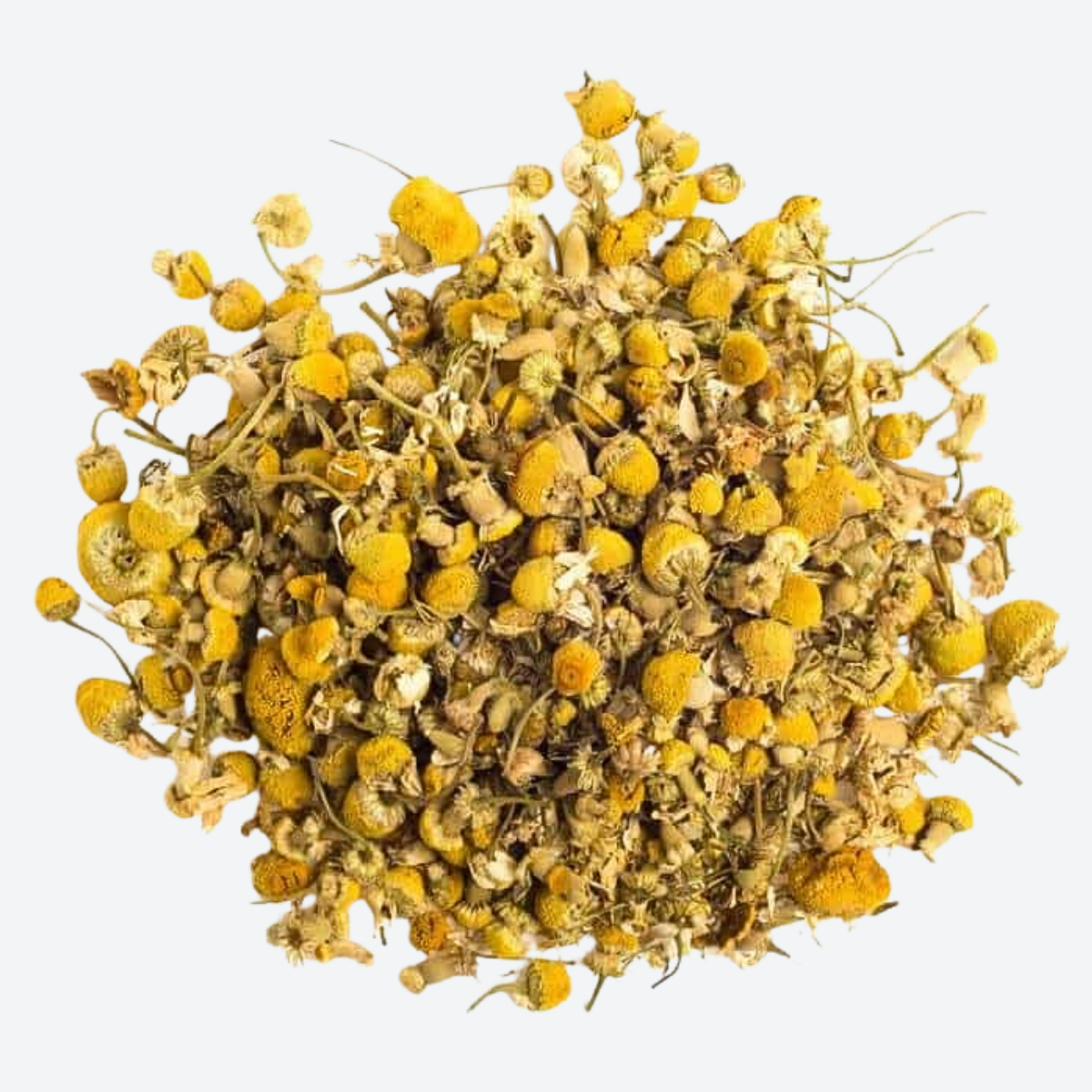 Organic chamomile flowers for rabbits, guinea pigs, and small pets to promote calmness, digestion, and natural foraging enric