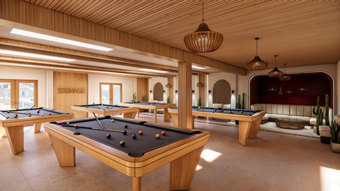 Pool table area