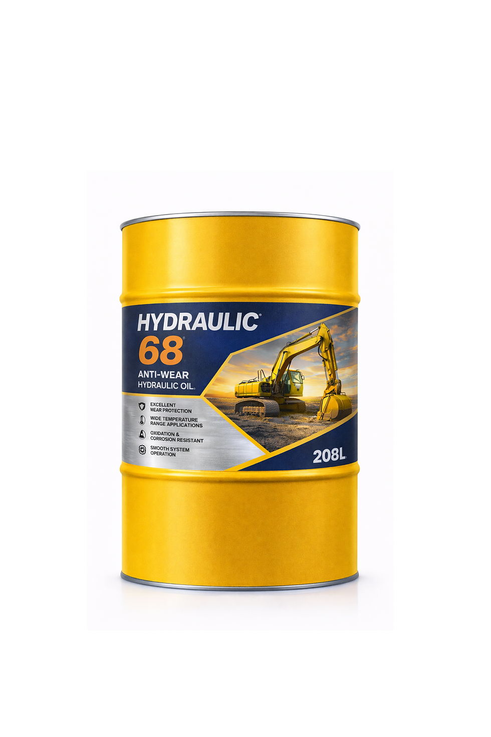 Hydraulic 68 Anti-Wear Hydraulic Oil – 208 Liters