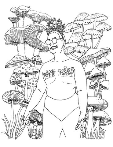 Nonbinary Mushroom Royalty