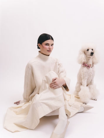 Contemporary fashion makeup showcasing glass skin and soft sculpted glow.