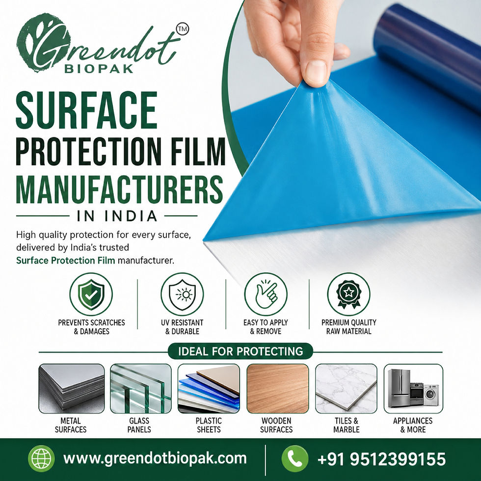 Surface Protection Film for Manufacturing and Packaging