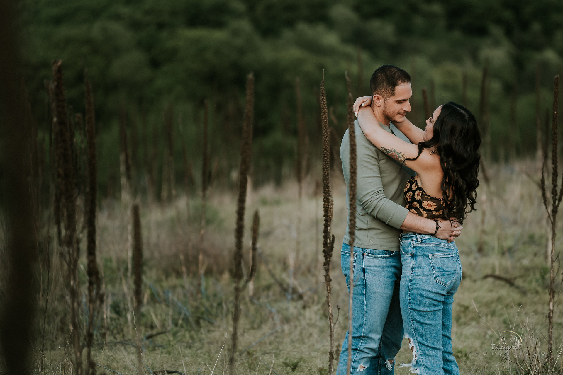 Sunset Outdoor Engagement Photo Session