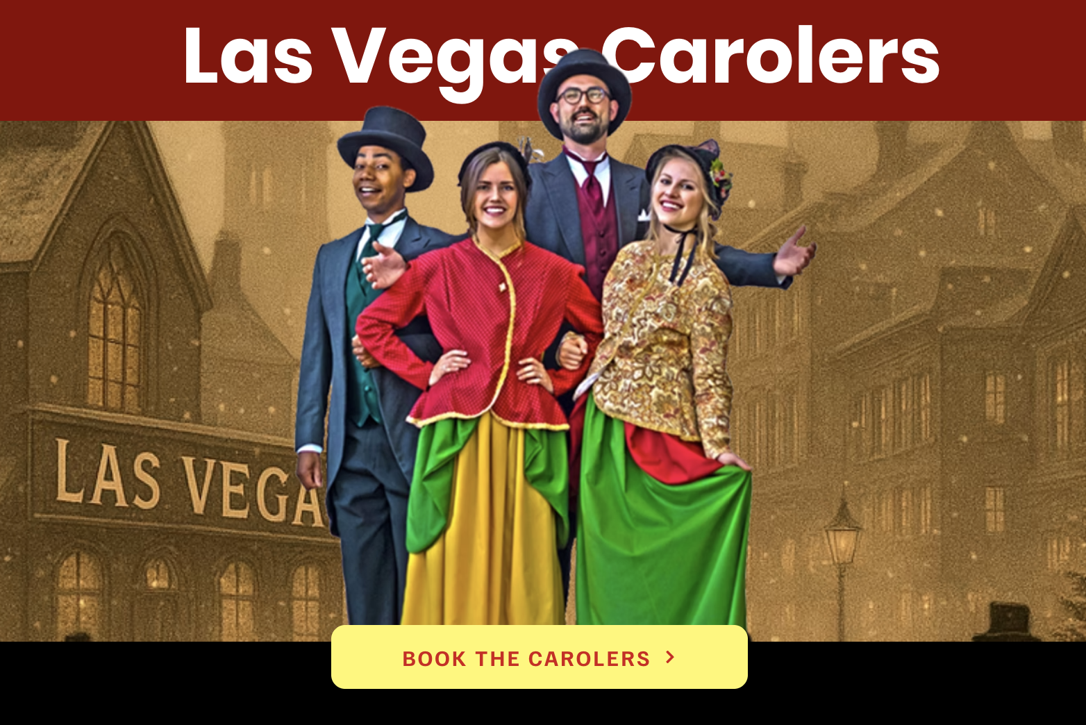 Founders Kenyon Ross and Jessica Harris of The Christmas Carolers