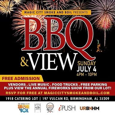 Magic City Smoke and Boil Presents BBQ & View