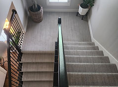 Subtle pattern stair carpet