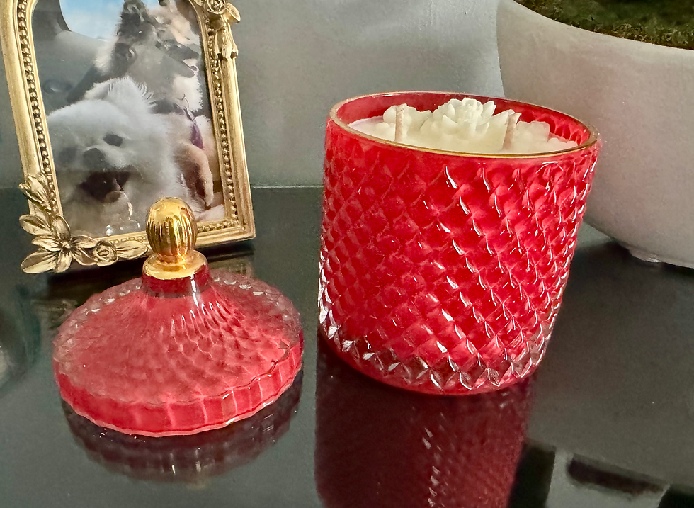 Thumbnail: Decor and Wicks hand poured scented soy candle