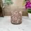 Thumbnail: pink mauve tortoise shell handblown glass filled candle