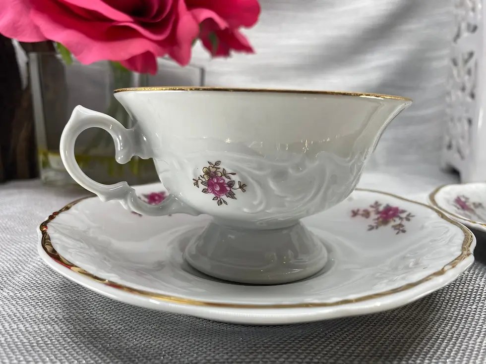 Thumbnail: Decor and Wicks candles online vintage tea cup candles natural soy phthalate free
