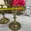 Thumbnail: vintage brass candle sticks