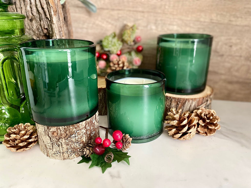 Thumbnail: Decor and Wicks candle shop highly scented all natural soy candles. 