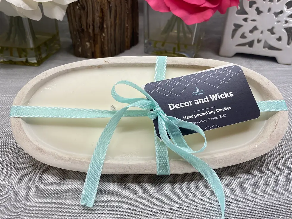 Thumbnail: Decor and Wicks hand poured small batch dough bowl candle