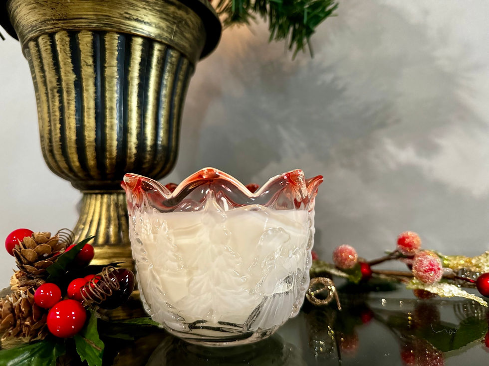 Thumbnail: Decor and Wicks online candle shop Mikasa Crystal Christmas Votive scented soy candle
