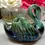 Thumbnail: ceramic swan succulent planter soy candle by Decor and Wicks candles