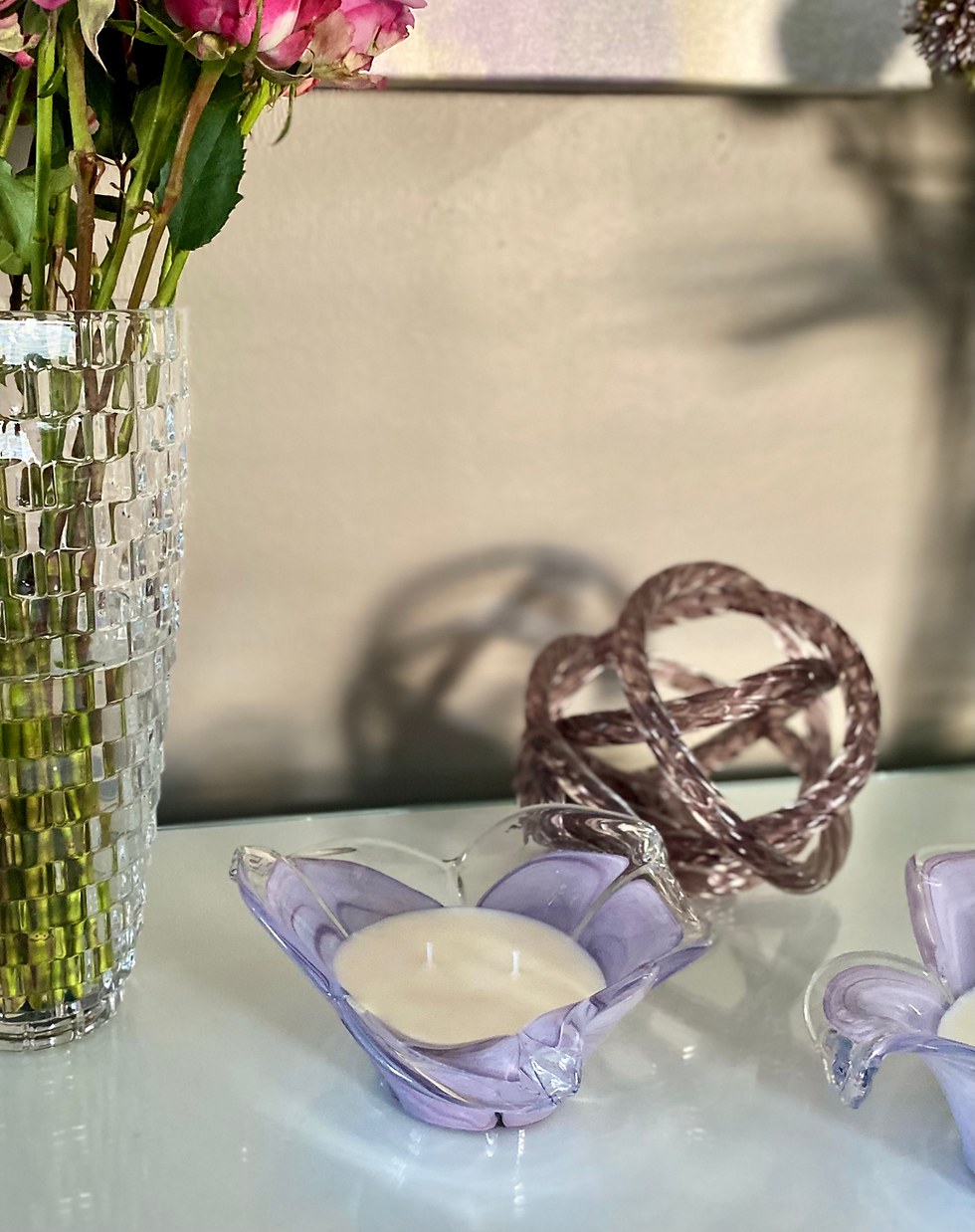 Thumbnail: highly scented herbal soy candle by Decor and Wicks llc
