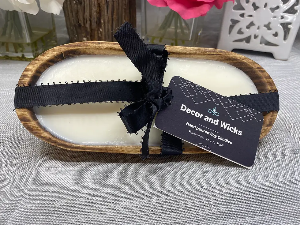 Thumbnail: hand poured all natural premium highly scented soy dough bowl candle