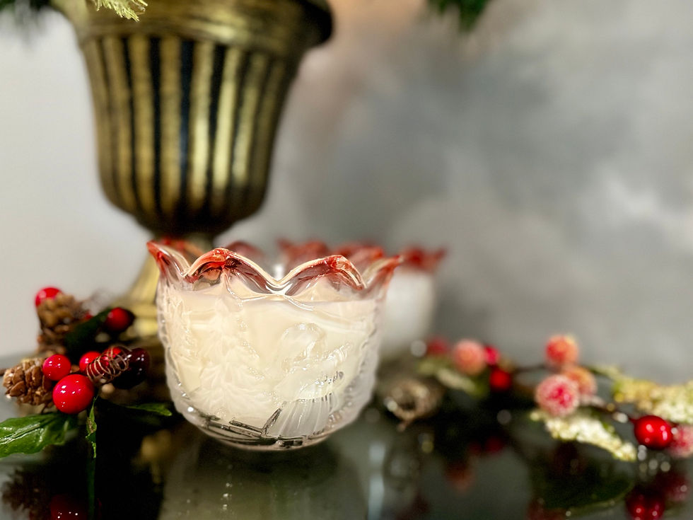 Thumbnail: Decor and Wicks online candle shop Mikasa Crystal Christmas Votive scented soy candle