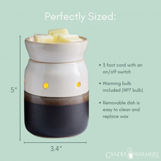 Thumbnail: Ivory and Iron midsize wax warmer by CandleWarmers Inc