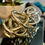 Thumbnail: gold metallic glass knot sculpture