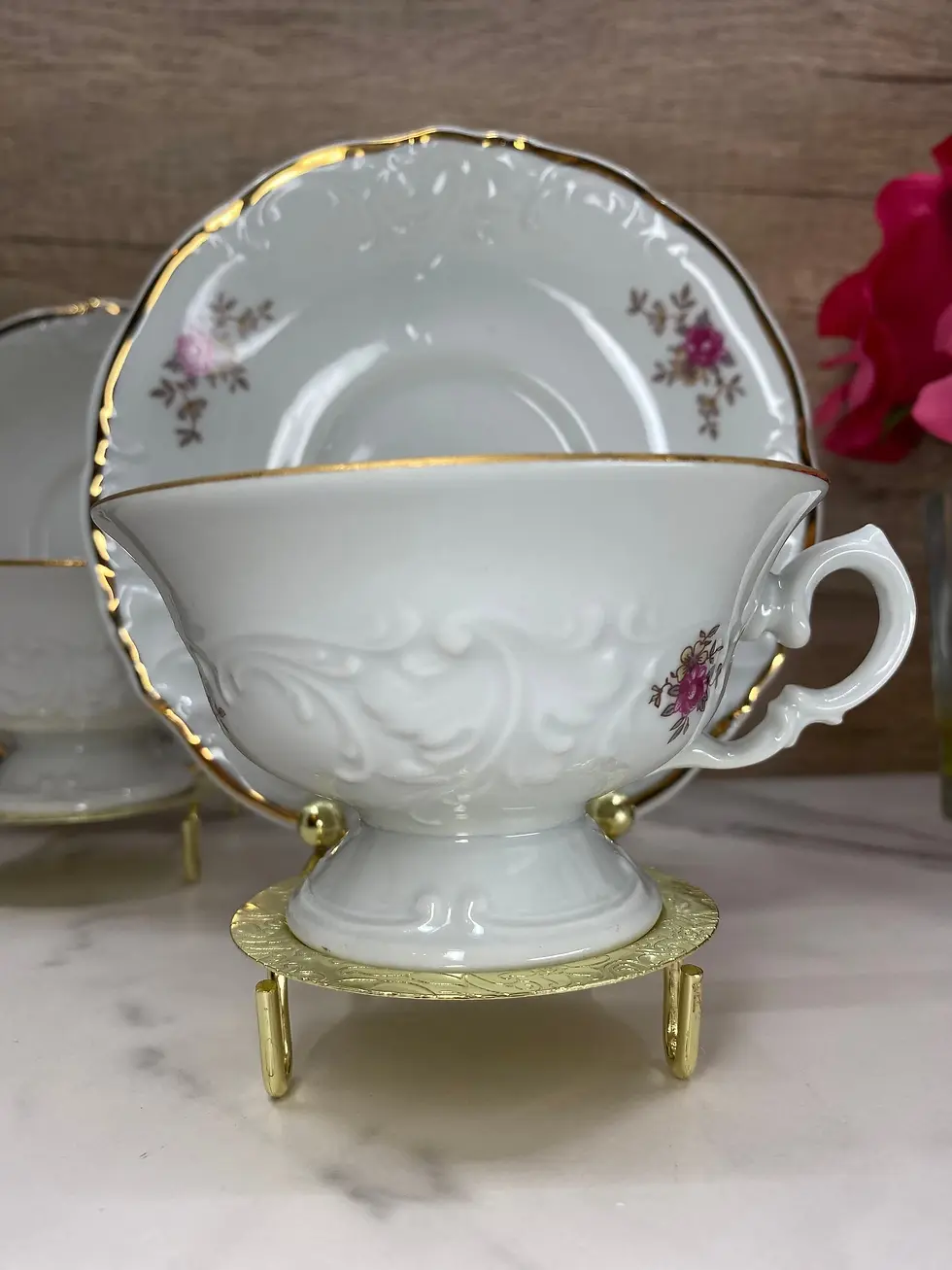 Thumbnail: Decor and Wicks candles online vintage tea cup candles natural soy phthalate free