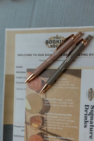 the booking house, bar menu