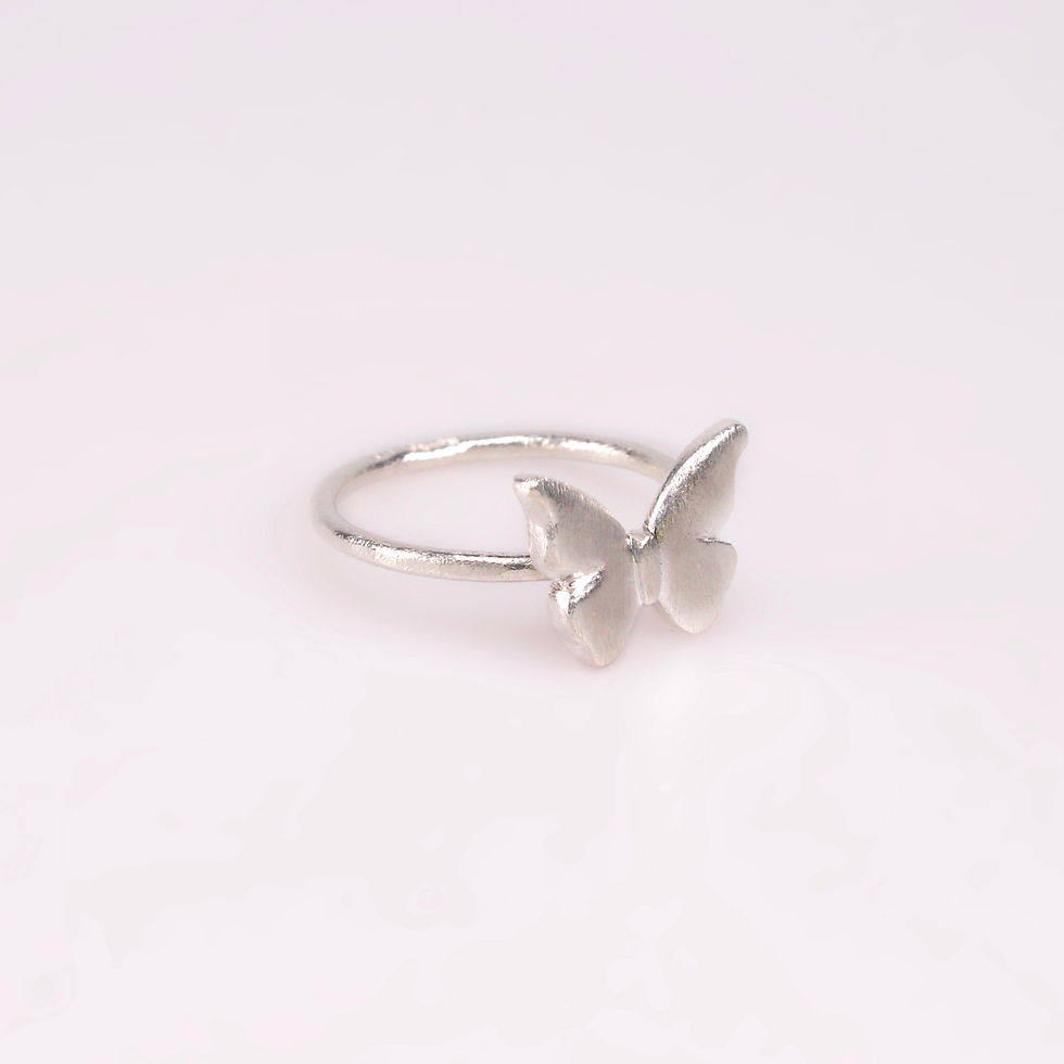 Little Sterling Silver Butterfly Ring