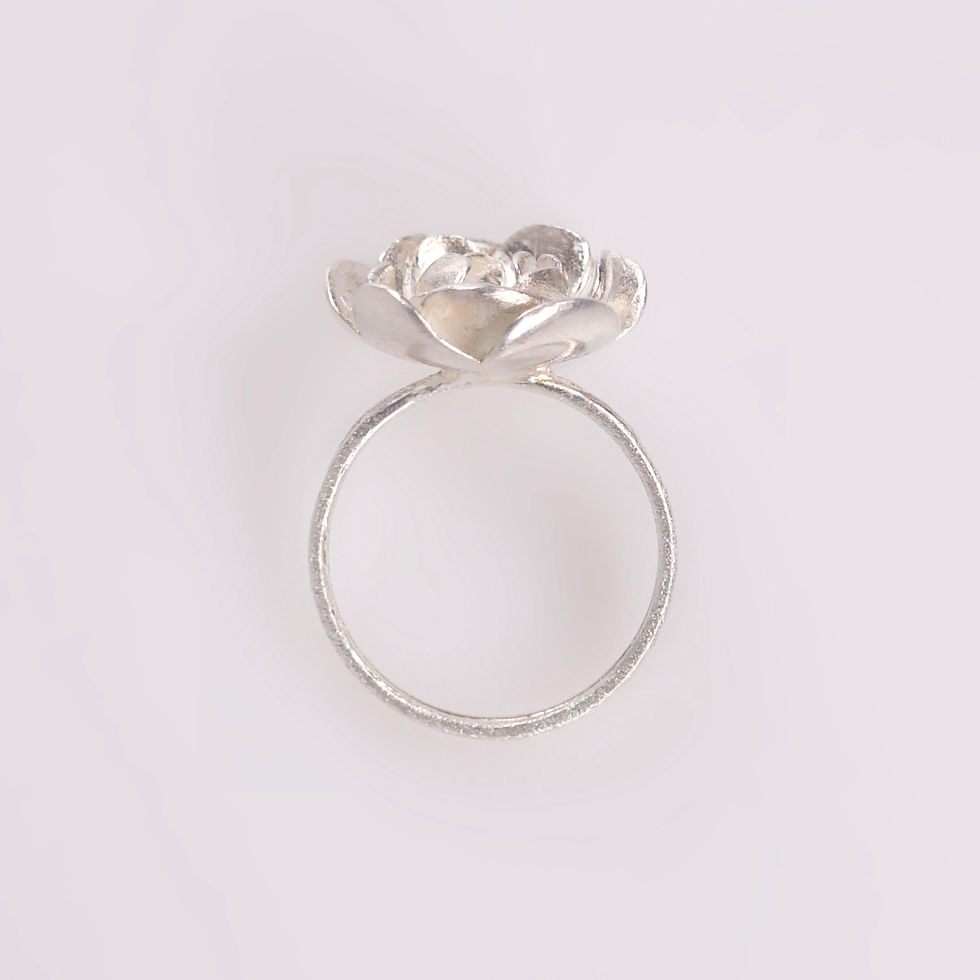 Silver Rose Ring
