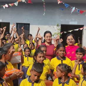 Inner Wheel Donates Shoes and Socks to Vriddhi Students