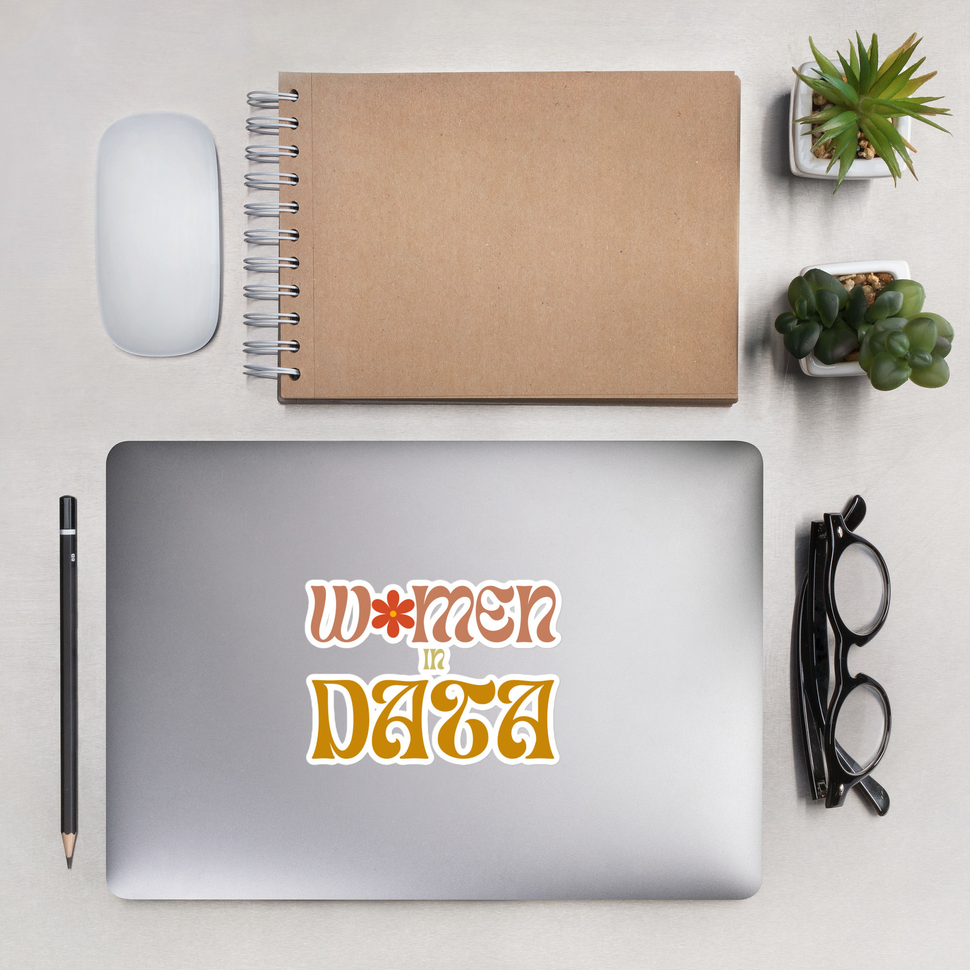 Women in Data Bubble-free stickers