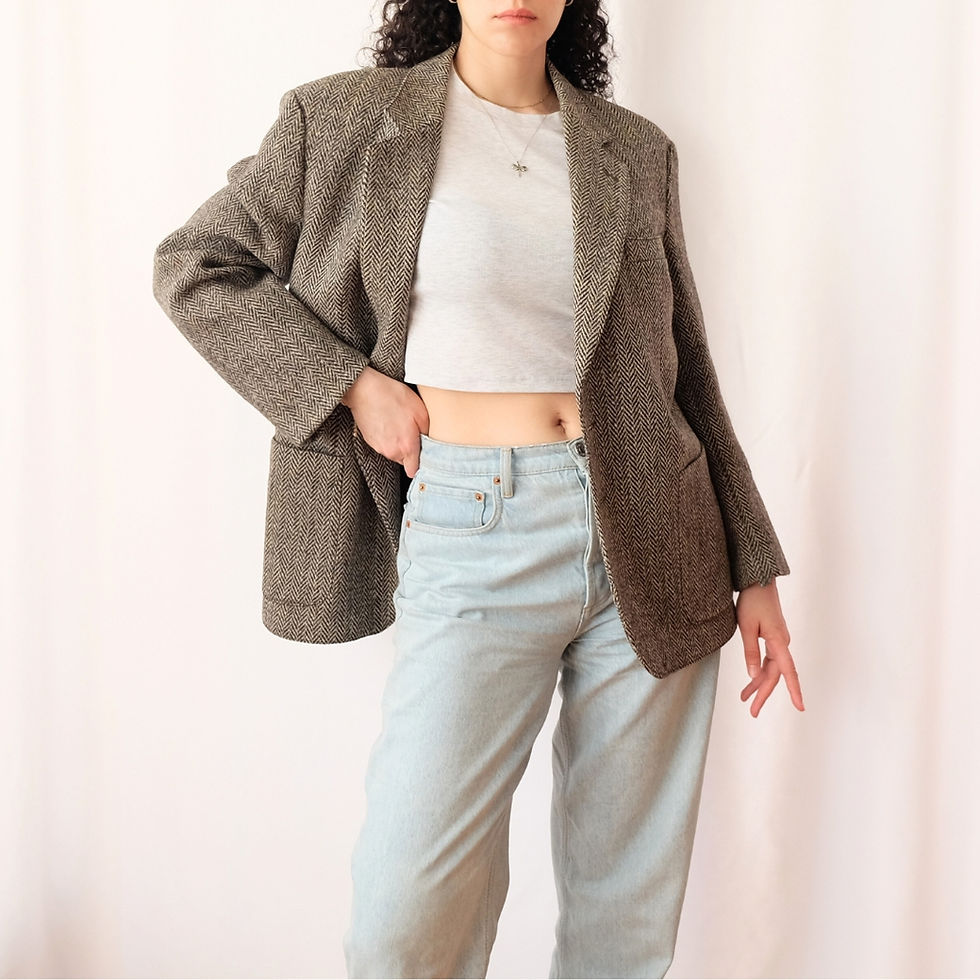 Küçük resim: HARRIS TWEED Vintage Blazer