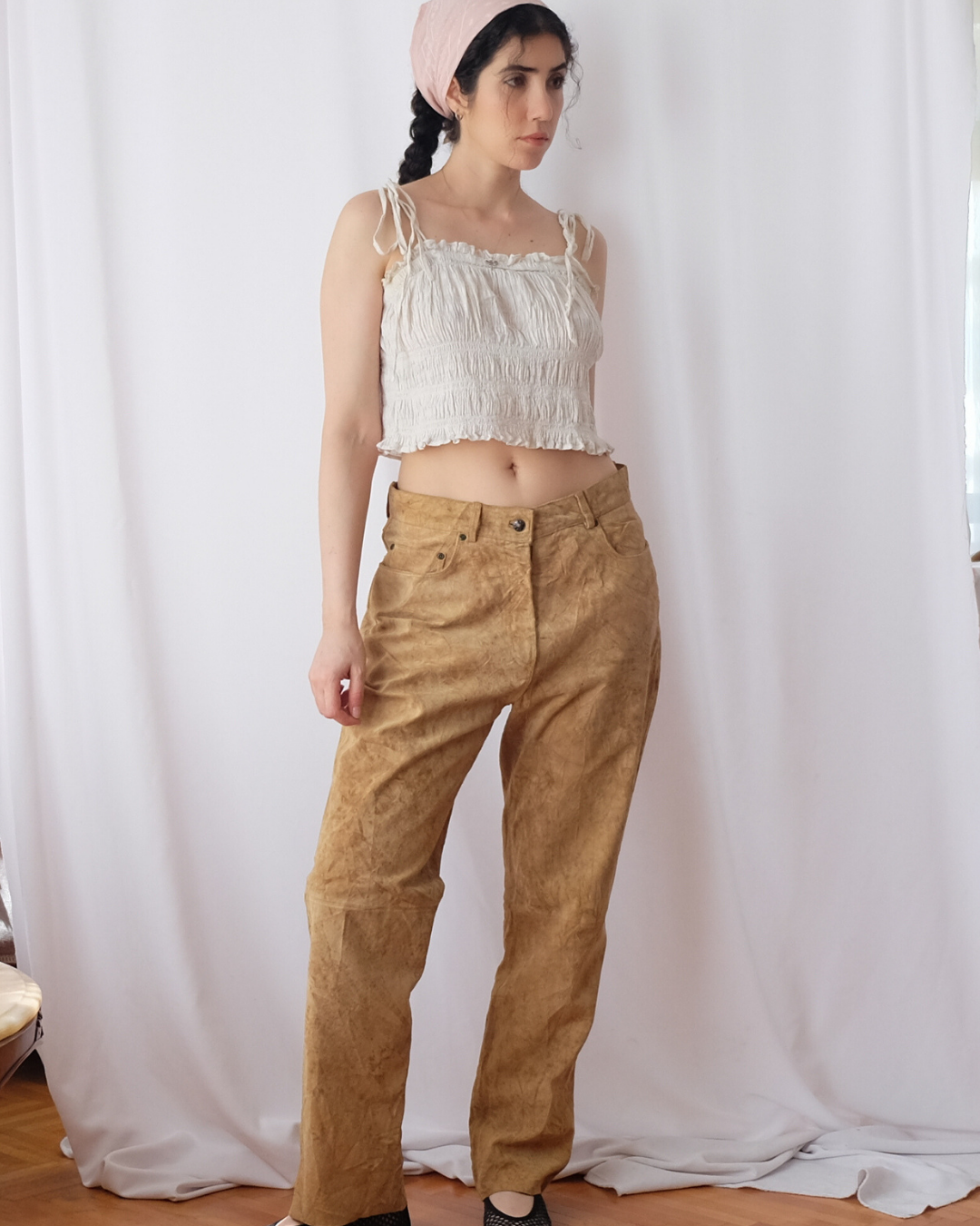 Hardal Süet Pantolon