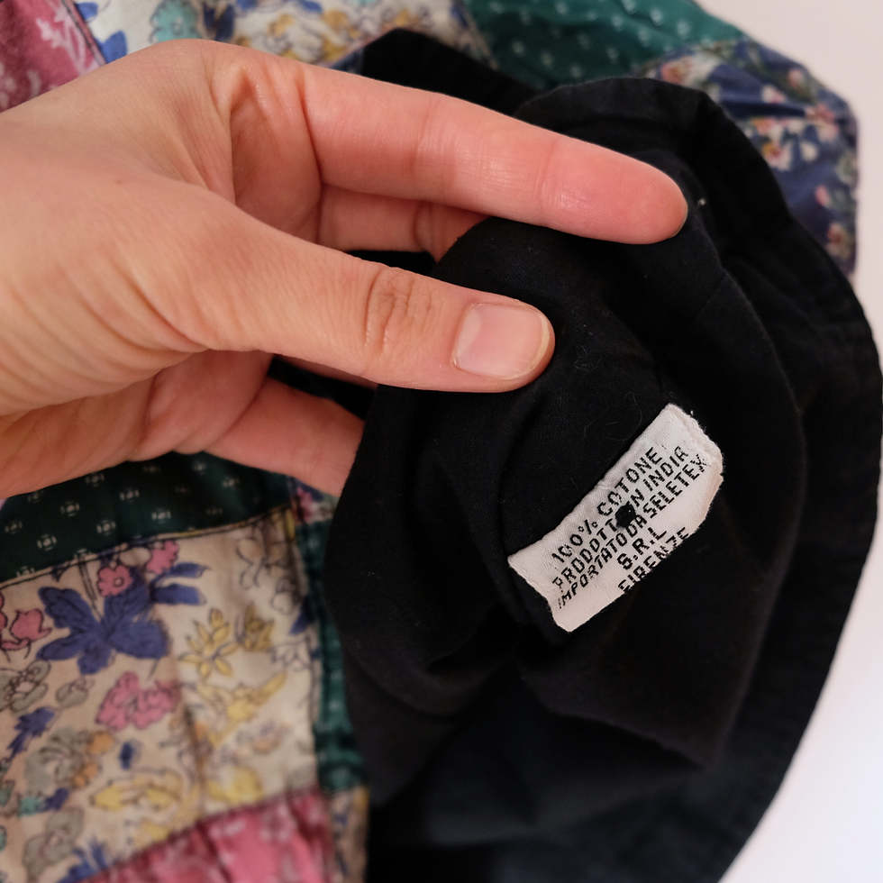 Küçük resim: Vintage Patchwork Desenli Yelek