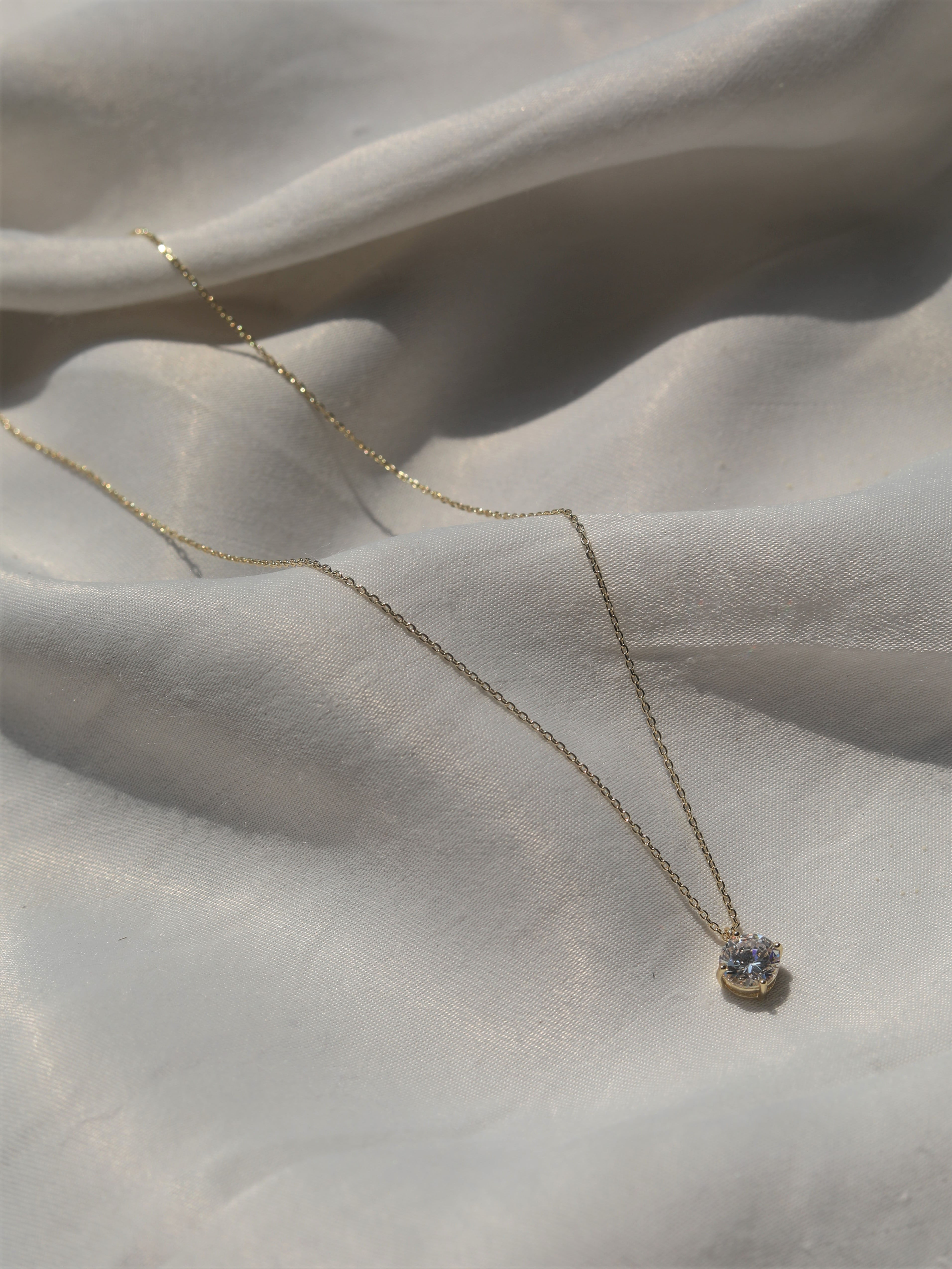 Hayley CZ Long Necklace | 22Karat Gold Plated