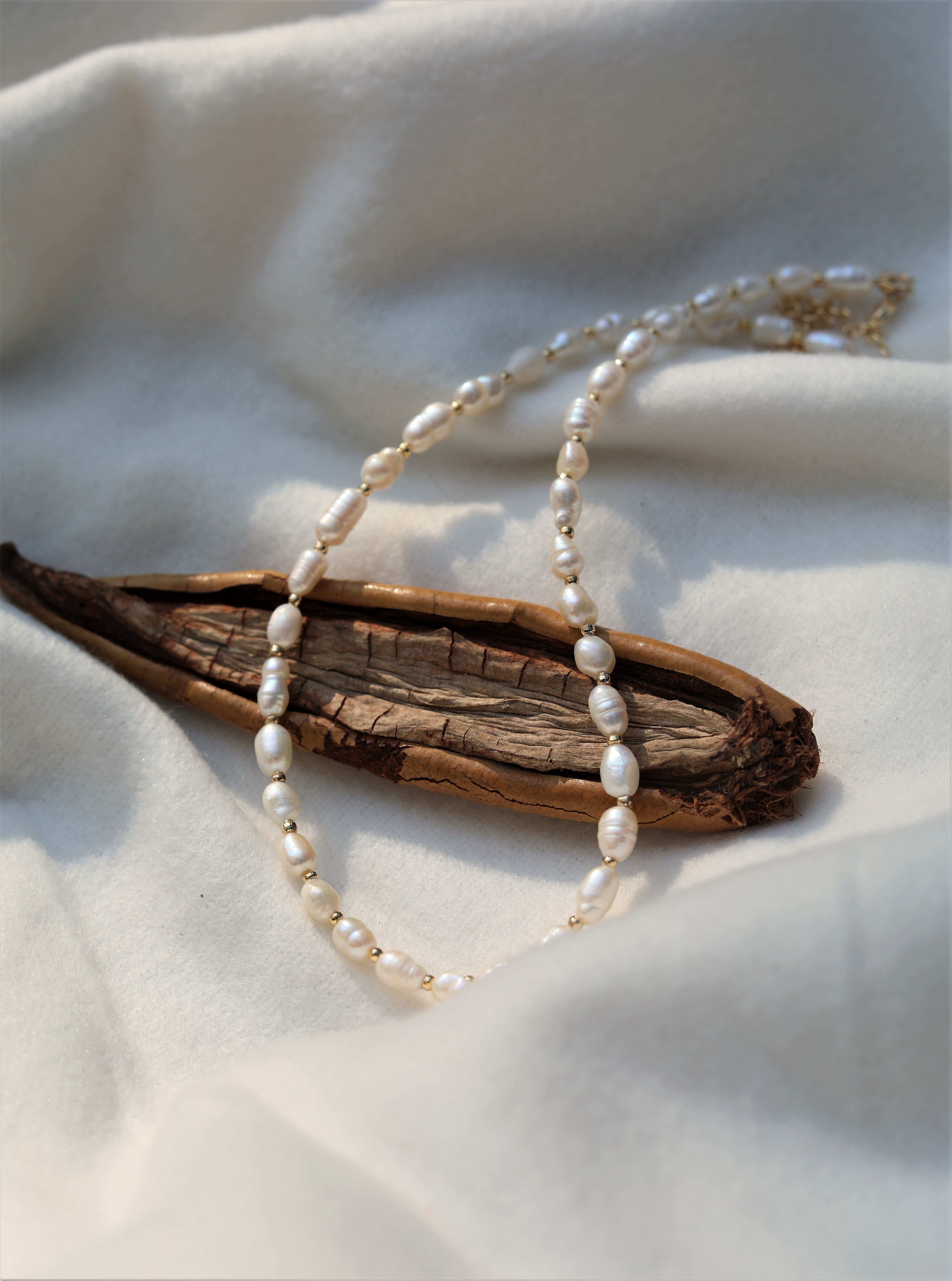 Ellis Natural Freshwater Pearl Necklace